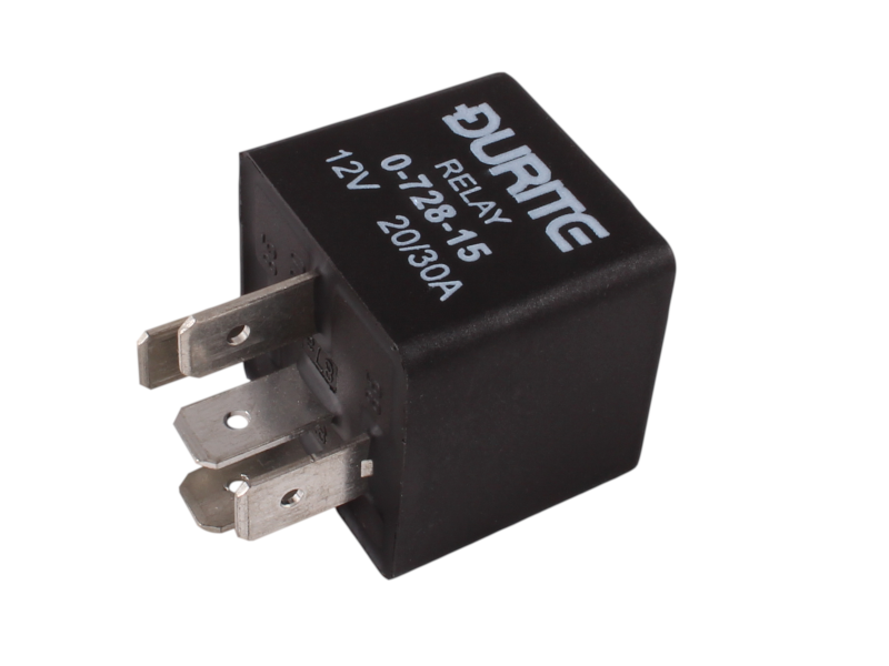Durite – Relais Mini Make/Break mit Sicherung 20 Ampere 12 Volt